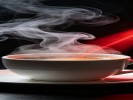 拍烟雾缭绕的咖啡，用激光笔打光